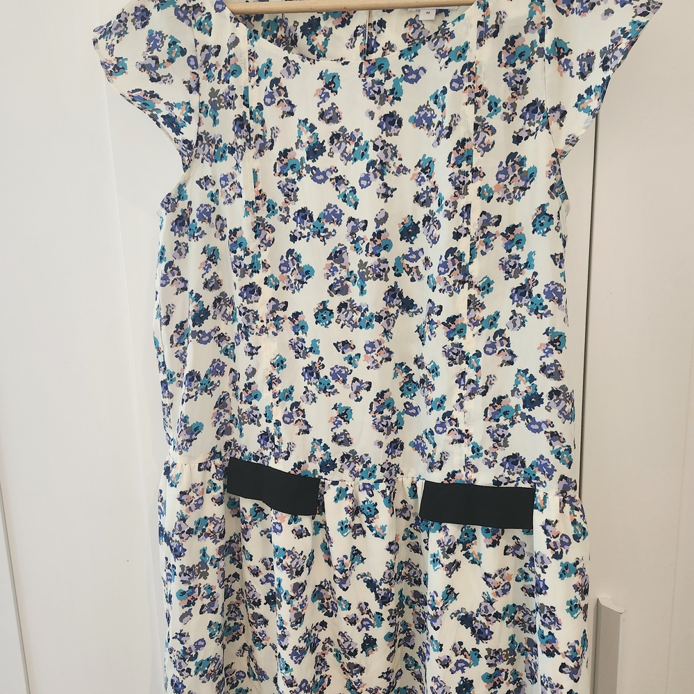 BCBGeneration Dress with Puple And Turquoise Floral Pattern